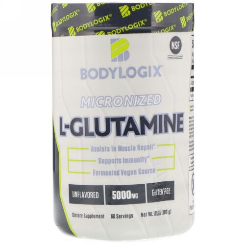 Bodylogix, Micronized L-Glutamine, Unflavored, 10.58 oz (300 g) (Discontinued Item)