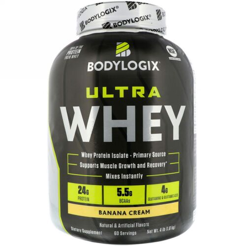 Bodylogix, Ultra Whey, Banana Cream, 4lb (1.8 kg) (Discontinued Item)