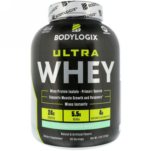 Bodylogix, ウルトラホエイ、チョコレートミント、4 lb (1.8 kg) (Discontinued Item)