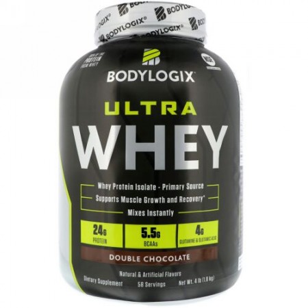 Bodylogix, ウルトラホエイ、ダブルチョコレート、4 lb (1.8 kg) (Discontinued Item)