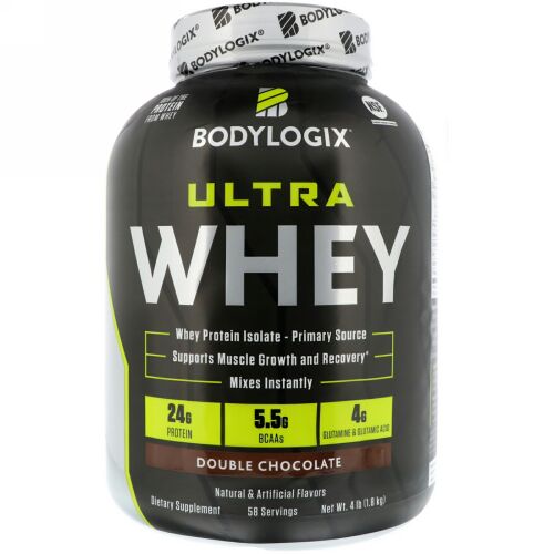Bodylogix, ウルトラホエイ、ダブルチョコレート、4 lb (1.8 kg) (Discontinued Item)