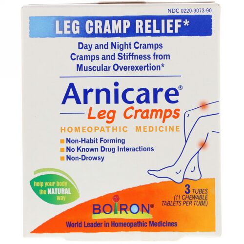 Boiron, Arnicare Leg Cramps, 3 Tubes, 11 Chewable Tablets Each (Discontinued Item)