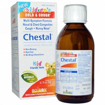 Boiron, チェスタル（Chestal）, 子供の風邪＆咳, 6.7液量オンス（200 ml）