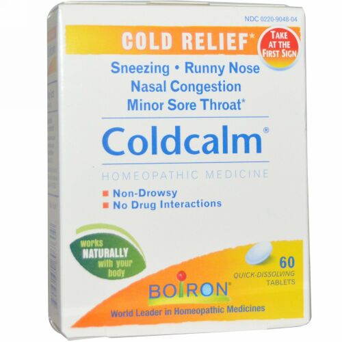 Boiron, コールドカーム（Coldcalm）, 60錠（速溶性）