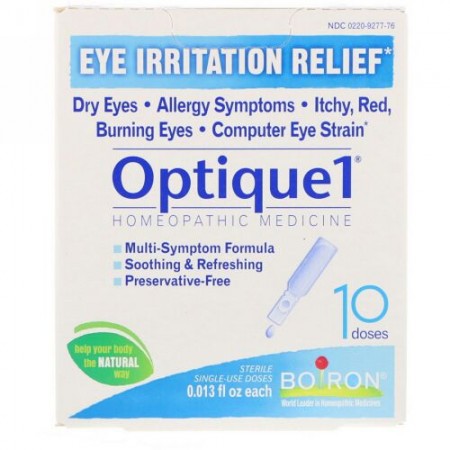 Boiron, オプティック（Optique）1, 眼の炎症の軽減に, 10回分, 各0.013液量オンス