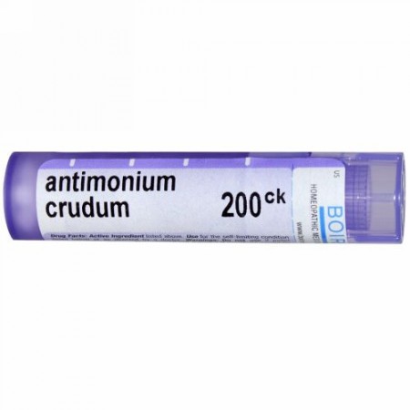 Boiron, Single Remedies, アンチモニウム Crudum, 200CK, 約80 粒 (Discontinued Item)