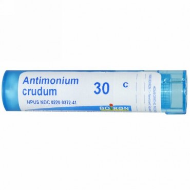Boiron, Single Remedies, アンチモニウム Crudum, 30C, 約 80粒 (Discontinued Item)