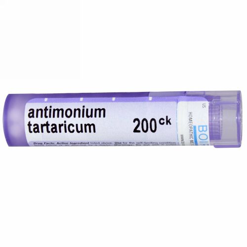 Boiron, Single Remedies, アンチモニウム Tartaricum, 200CK,約 80 粒 (Discontinued Item)