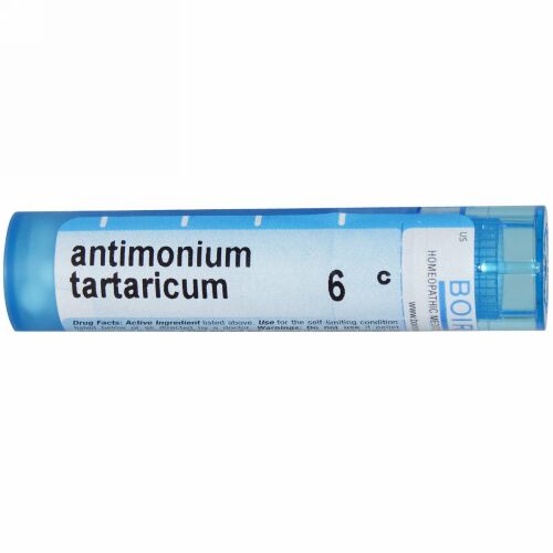 Boiron, Single Remedies, アンチモニウム Tartaricum, 6C, 約 80 粒 (Discontinued Item)