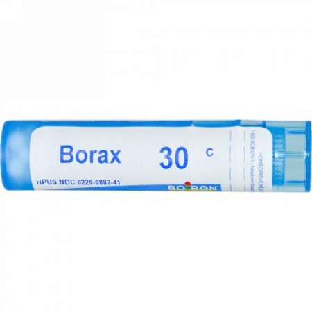 Boiron, Single Remedies, ホウ砂, 30C, 約 80 粒 (Discontinued Item)