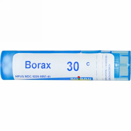 Boiron, Single Remedies, ホウ砂, 30C, 約 80 粒 (Discontinued Item)