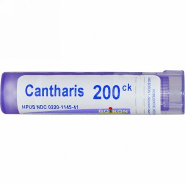 Boiron, Single Remedies, Cantharis（カンタリス）、200CK、約80ペレット (Discontinued Item)