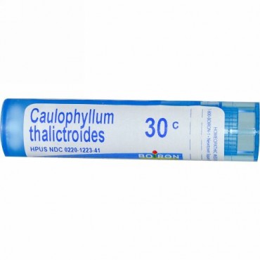 Boiron, Single Remedies, Caulophyllum Thalictroides（コーロフィラム タリクトロイズ）、30C、約80ペレット (Discontinued Item)