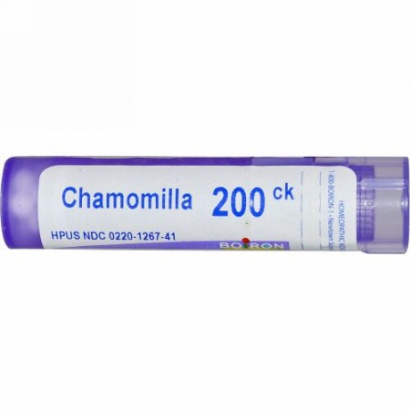 Boiron, Single Remedies, Chamomilla（カモミール）、200CK、約80ペレット (Discontinued Item)