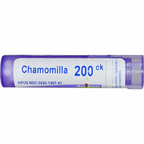 Boiron, Single Remedies, Chamomilla（カモミール）、200CK、約80ペレット (Discontinued Item)