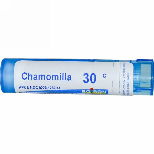 Boiron, Single Remedies, Chamomilla（カモミール）、30C、約80ペレット