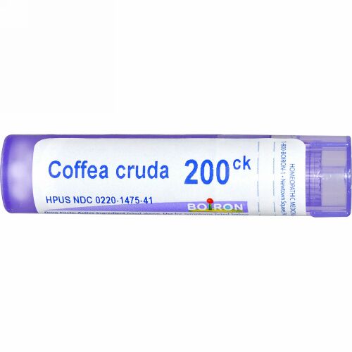 Boiron, Single Remedies, Coffea Cruda（コフィア クルダ）、200CK、約80ペレット