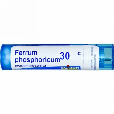Boiron, Single Remedies, Ferrum Phosphoricum（フェラム フォスフォリカム）、30C、約80ペレット