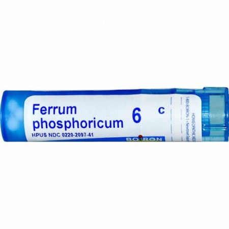 Boiron, Single Remedies, Ferrum Phosphoricum（フェラム フォスフォリカム）、6C、約80ペレット (Discontinued Item)