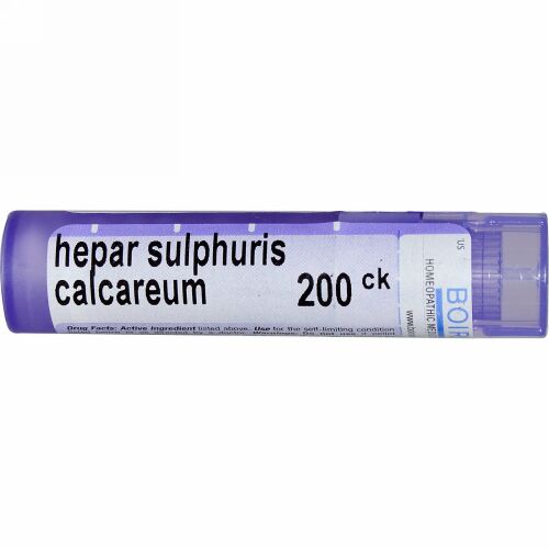 Boiron, Single Remedies, Hepar Sulphuris Calcareum（ヘパ サルファリス カルカリアム）、200CK、約80ペレット (Discontinued Item)