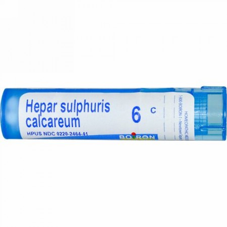 Boiron, Single Remedies, Hepar Sulphuris Calcareum, 6C,約 80 粒 (Discontinued Item)
