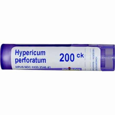 Boiron, Single Remedies, Hypericum Perforatum（ハイペリカム パフォレイタム）、200CK、約80ペレット