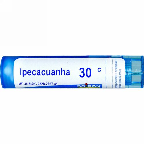 Boiron, Single Remedies, Ipecacuanha（イペカクアナ）、30C、約80ペレット