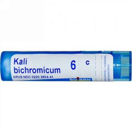 Boiron, Single Remedies, Kali Bichromicum（カーリー バイクロミカム）、6C、約80ペレット (Discontinued Item)