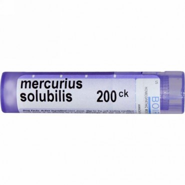 Boiron, Single Remedies, Mercurius Solubilis（マーキュリアス ソルビリス）、200CK、約80ペレット (Discontinued Item)