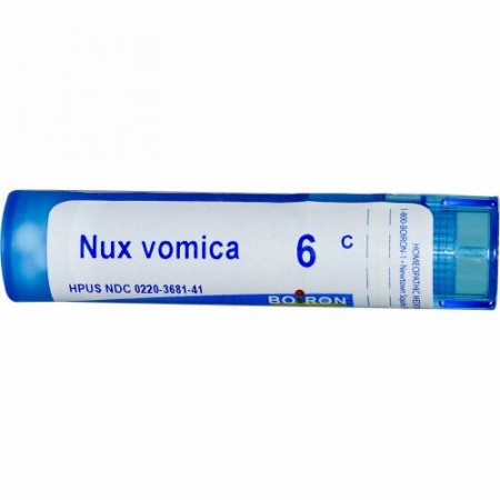 Boiron, Single Remedies, Nux Vomica（ナックス ボミカ）、6C、約80ペレット (Discontinued Item)