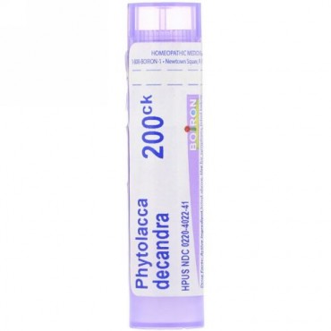 Boiron, Single Remedies, Phytolacca Decandra（ファイトラカ デキャンドラ）、200CK、約80ペレット (Discontinued Item)