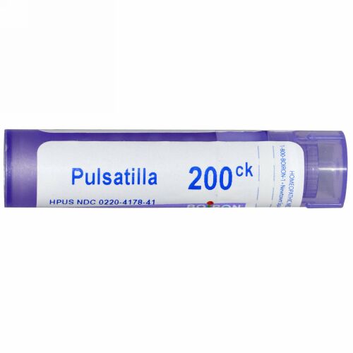 Boiron, Single Remedies, Pulsatilla（パルサティラ）、200CK、約80ペレット (Discontinued Item)