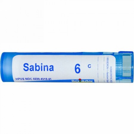 Boiron, Single Remedies, Sabina（サビナ）、6C、約80ペレット (Discontinued Item)
