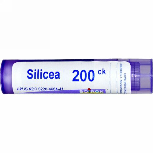 Boiron, Single Remedies, Silicea（シリシア）、200CK、約80ペレット