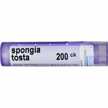 Boiron, Single Remedies, Spongia Tosta（スポンギア トスタ）、200CK、約80ペレット (Discontinued Item)