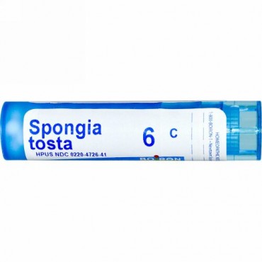 Boiron, Single Remedies, Spongia Tosta（スポンギア トスタ）、6C、約80ペレット (Discontinued Item)
