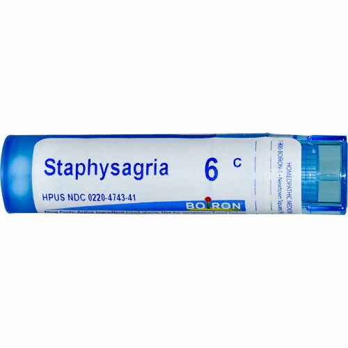 Boiron, Single Remedies, Staphysagria, 6C, 約 80 粒 (Discontinued Item)