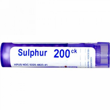 Boiron, Single Remedies, Sulphur（サルファ）、200CK、約80ペレット (Discontinued Item)
