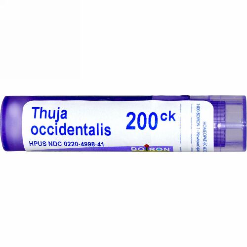 Boiron, Single Remedies, Thuja Occidentalis（ツジャ オシデンタリス）、200CK、約80ペレット