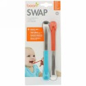 Boon, スワップ、2-in-1 離乳食スプーン、生後4カ月以上、ブルー＆オレンジ、2本 (Discontinued Item)