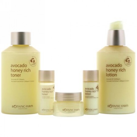 Botanic Farm, アボカドハニーリッチスペシャルセット、5個セット (Discontinued Item)