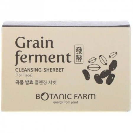 Botanic Farm, Grain Ferment Cleansing Sherbet for Face, 100 ml (Discontinued Item)