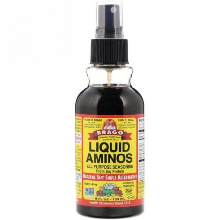 Bragg, Liquid Aminos、Natural Soy Sauce Alternative、6 fl oz (180 ml) (Discontinued Item)