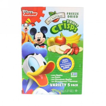 Brothers-All-Natural, Fruit Crisps, Disney, Variety, 5 Single Serve Pack (Discontinued Item)