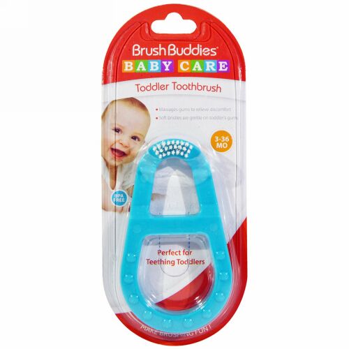 Brush Buddies, ベビーケア、 幼児用歯ブラシ、 生後3〜36ヶ月、 歯ブラシ1本 (Discontinued Item)