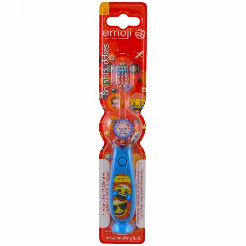 Brush Buddies, 絵文字歯ブラシ、タイマー付、ソフト、歯ブラシ1本 (Discontinued Item)