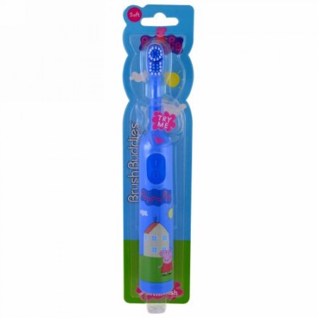 Brush Buddies, ペッパピッグ、電動歯ブラシ、ソフト、歯ブラシ1本 (Discontinued Item)