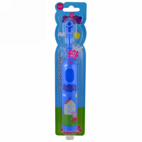 Brush Buddies, ペッパピッグ、電動歯ブラシ、ソフト、歯ブラシ1本 (Discontinued Item)