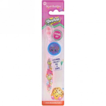 Brush Buddies, Shopkins、 歯ブラシトラベルキット、ソフト、 2品 (Discontinued Item)