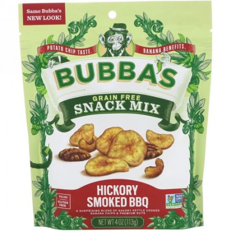 Bubba's Fine Foods, スナックミックス、スモーキーチポトレBBQ、4オンス (113 g) (Discontinued Item)